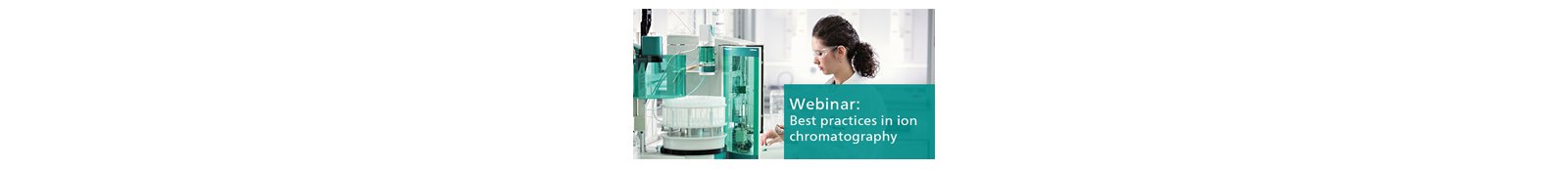 Free webinar on best practices in ion chromatography (IC)